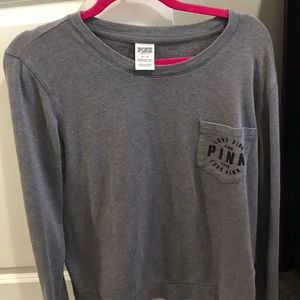 Gray PINK pullover
